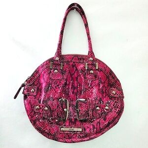 Guess snake Ofelia print pink handbag